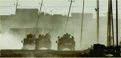 The month FRONTLINE's team spent with the Misfits of Dog Company turned out to be the most dangerous weeks of their time in Iraq - although they took more casualties over the following weeks. The Misfits' tour of duty in Iraq is due to end in March 2005.
