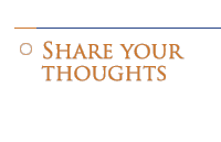 share your thoughts