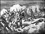 Depiction of Mountain Meadows massacre.