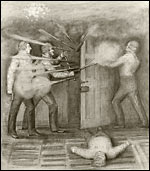 Depiction of martyrdom of Joseph Smith.