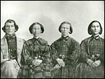 Ira Eldridge and wives.
