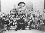 Mormons imprisoned for polygamy, 1886.