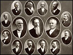 Frist Presidency and the Quorum of Twelve Apostles, 1904, with Reed Smoot.