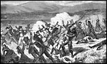 Depiction of Mountain Meadows massacre.