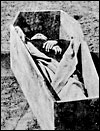 John Doyle Lee in his coffin.