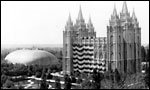 Mormon Temple commemorating statehood, 1896.