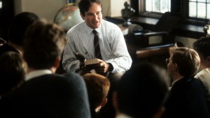Robin Williams was nominated for his role as the teacher who inspired his students at an upper class prep school in the 1950s in "Dead Poets Society" (1989). Photo by Touchstone Pictures/Getty Images