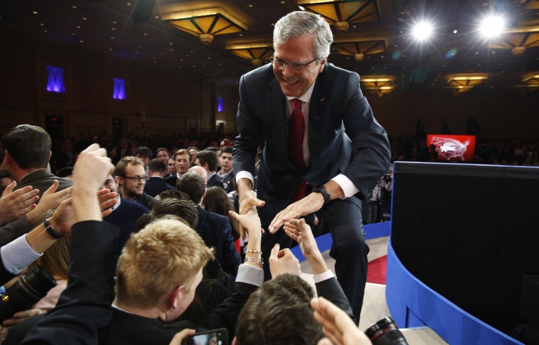 Jeb Bush is leading the GOP field in endorsements, yet he remains stuck in single digits in the polls. Photo by Kevin Lamarque/Reuters