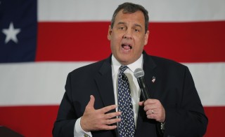 New Jersey Governor and probably 2016 Republican presidential candidate Chris Christie speaks at the First in the Nation Republican Leadership Conference in Nashua, New Hampshire April 17, 2015. Photo by Brian Snyder/Reuters