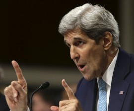 U.S. Secretary of State John Kerry appears before the Senate Foreign Relations Committee in Washington July 23, 2015. U.S. lawmakers skeptical about the nuclear deal with Iran promised to press senior Obama administration officials to make more information about it public at a Senate hearing on Thursday as Congress begins its two-month review of the agreement. REUTERS/Gary Cameron - RTX1LJ2N