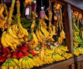 Roadside fruit stand in Puerto Rico