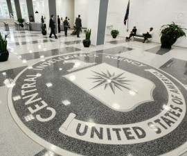 The lobby of the CIA Headquarters Building in McLean, Virginia, August 14, 2008. REUTERS/Larry Downing (UNITED STATES) - RTR2146J