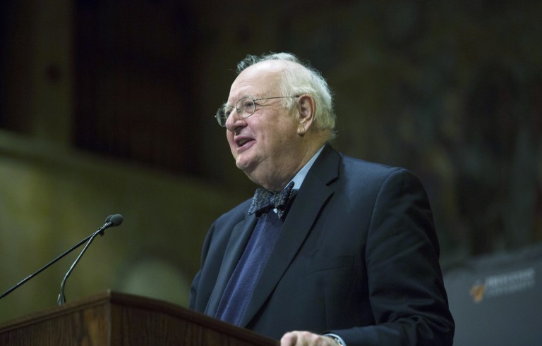 PRINCETON, NJ - OCTOBER 12: Princeton Professor Angus Deaton speaks about winning the Nobel Prize in Economics at a press conference on October 12, 2015 in Princeton, New Jersey. The Nobel Committee said: "To design economic policy that promotes welfare and reduces poverty, we must first understand individual consumption choices. More than anyone else, Angus Deaton has enhanced this understanding." (Photo by Jessica Kourkounis/Getty Images)