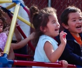 Children play at Rainbow Kidz daycare center in Yakima. The daycare’s owner, Jose Luis Mendoza, wanted to make sure his soil was safe for children. “Little kids, under six years, where ever they are playing, they put it in their mouth. They are exploring,” Mendoza said. Photo provided by Lena Jackson