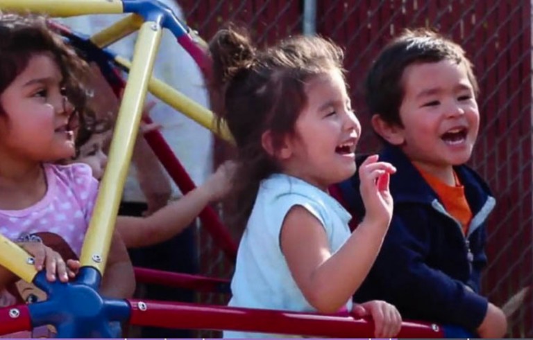 Children play at Rainbow Kidz daycare center in Yakima. The daycare’s owner, Jose Luis Mendoza, wanted to make sure his soil was safe for children. “Little kids, under six years, where ever they are playing, they put it in their mouth. They are exploring,” Mendoza said. Photo provided by Lena Jackson