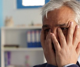 Yassin al-Haj Saleh, center, stands on a street in Istanbul in director Ali Atassi's "Our Terrible Country." The film depicts Saleh's journey from Douma to Raqqa, the stronghold of the Islamic state, before he moves to Istanbul. Photo courtesy of Ali Atassi