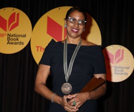NEW YORK, NY - NOVEMBER 18: Winner at The 66th National Book Awards, Poetry; Robin Coste Lewis : "Voyage of the Sable Venus" at Cipriani Wall Street on November 18, 2015 in New York City. (Photo by Steve Sands/WireImage)