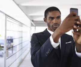 Businessman selfie