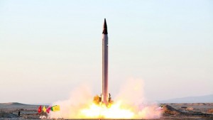 An Iranian Emad rocket is launched as it is tested at an undisclosed location October 11, 2015.  REUTERS/farsnews.com/Handout via Reuters ATTENTION EDITORS - THIS PICTURE WAS PROVIDED BY A THIRD PARTY. REUTERS IS UNABLE TO INDEPENDENTLY VERIFY THE AUTHENTICITY, CONTENT, LOCATION OR DATE OF THIS IMAGE. FOR EDITORIAL USE ONLY. NOT FOR SALE FOR MARKETING OR ADVERTISING CAMPAIGNS. NO RESALES. NO ARCHIVE. THIS PICTURE IS DISTRIBUTED EXACTLY AS RECEIVED BY REUTERS, AS A SERVICE TO CLIENTS.      TPX IMAGES OF THE DAY      - RTX1YTIZ