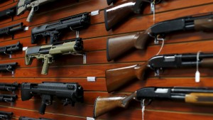 Shotguns are shown for sale at the AO Sword gun store in El Cajon, California, January 5, 2016. President Barack Obama said on Monday his new executive actions to tighten gun rules were "well within" his legal authority and consistent with the U.S. right to bear arms, a warning to opponents who are likely to challenge them in court. REUTERS/Mike Blake - RTX21677
