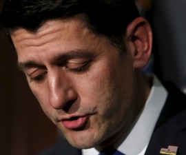 U.S. House Speaker Paul Ryan makes a statement to the media on Capitol Hill in Washington ruling himself out as a potential 2016 presidential candidate April 12, 2016. REUTERS/Yuri Gripas - RTX29NUJ