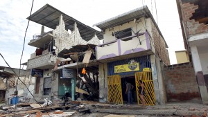 Damage is pictured after an earthquake struck off Ecuador's Pacific coast, at Tarqui neighborhood in Manta April 17, 2016. REUTERS/Guillermo Granja - RTX2ACVF