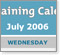 The Training Calendar