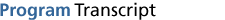 Program Transcript
