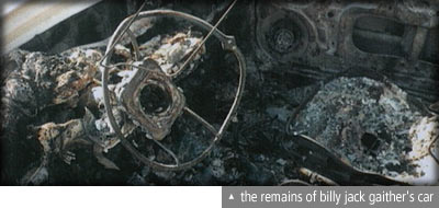 the remains of billy jack gaither's car