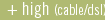 high (cable/dsl)