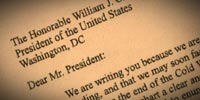 Saddam keeps thwarting U.N. inspections and sanctions. In an open letter to President Clinton, foreign policy hawks press for military action.