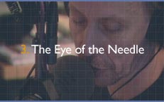 Chapter Three -- The Eye of the Needle: Getting radio airplay for your record is the single narrowest opening into success for a new artist. But with radio's huge corporate consolidation, it's more difficult than ever to get on playlists. 