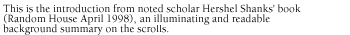 the introduction from Hershel Shanks new book