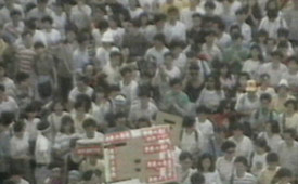 Widely viewed as a student movement, the Tiananmen protests in fact ignite whole swathes of the country protesting hardship, corrruption and 40 years of repression. The move from student protest to worker uprising frightens the government; the brutal crackdown seemed inevitable.