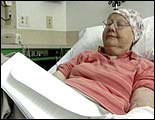 Photo of Sister Mary during clinical trial