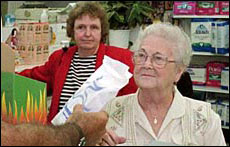 Senior buying prescription drugs