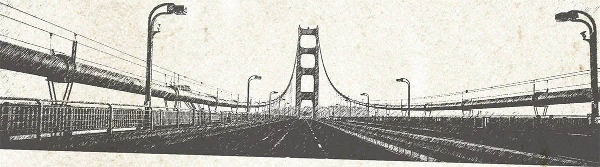 illustration of golden gate bridge