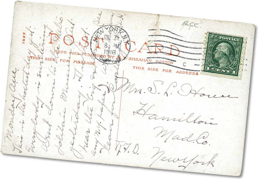 old postcard