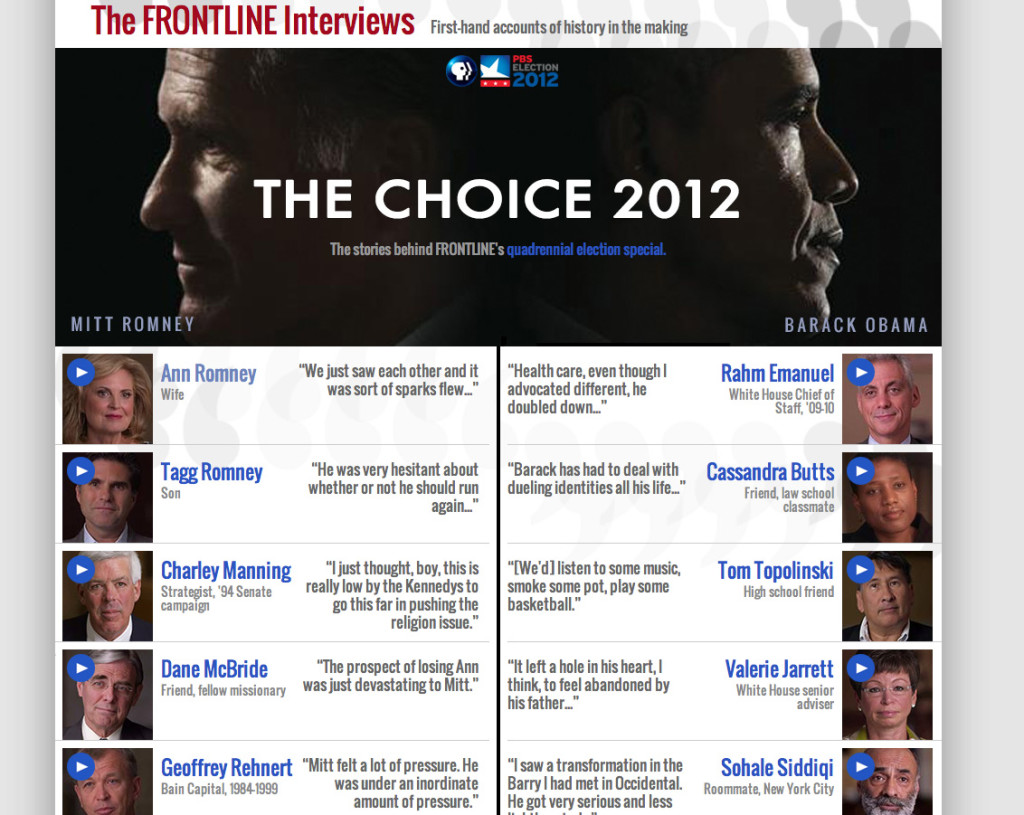 The FRONTLINE Interviews