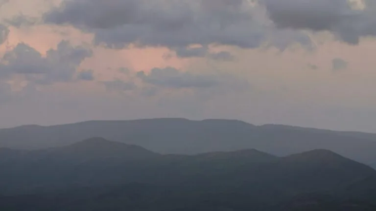 Photograph of Appalachian mountains at sunset