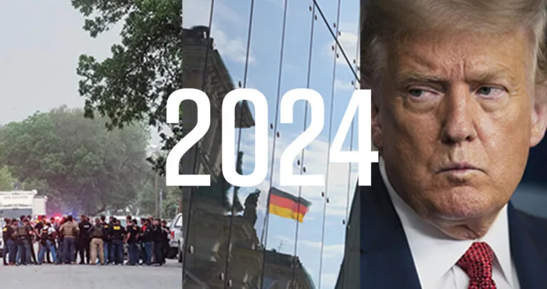 Images representing some of the most-listened-to FRONTLINE Dispatch podcast episodes of 2024.