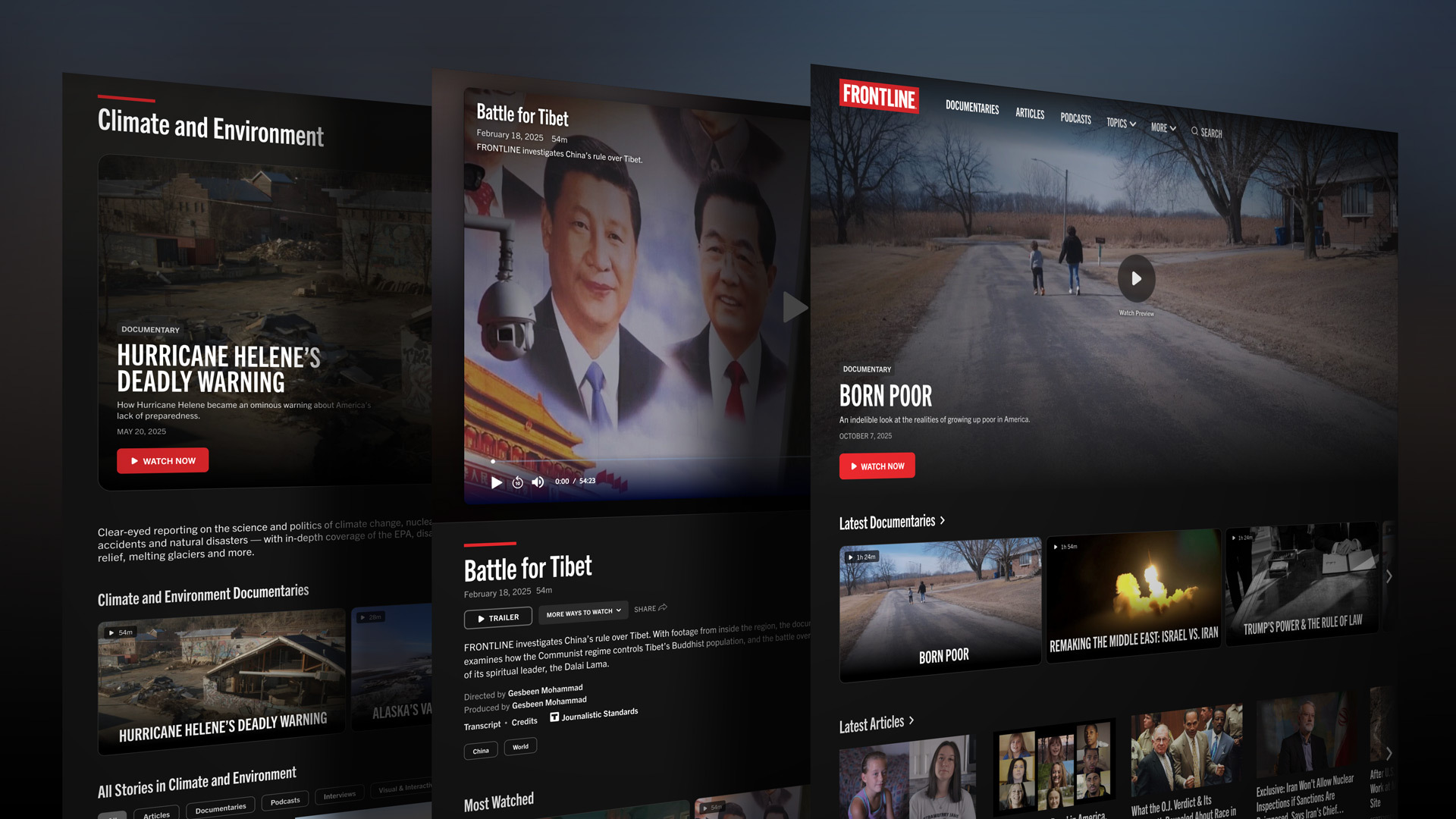 Frontline Coverage FRONTLINE’s New Website: A Destination for Streaming Documentaries, and ...