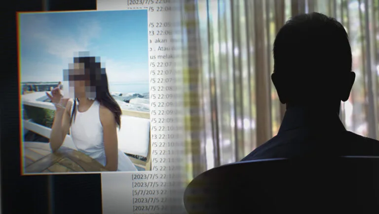 A montage of images from 'Scammed,' a documentary from FRONTLINE and The Associated Press investigating the rise of the global online scam industry.