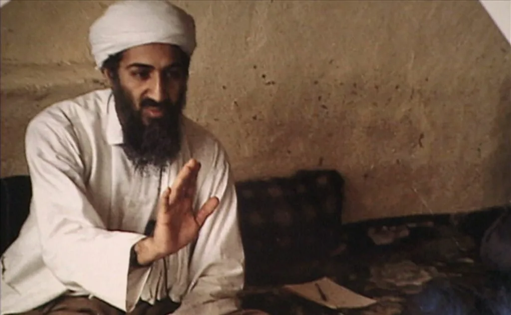 An image of Osama bin Laden that appeared in the Sept. 13, 2001, documentary 'Hunting bin Laden.'