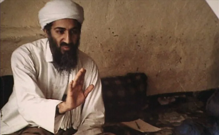An image of Osama bin Laden that appeared in the Sept. 13, 2001, documentary 'Hunting bin Laden.'