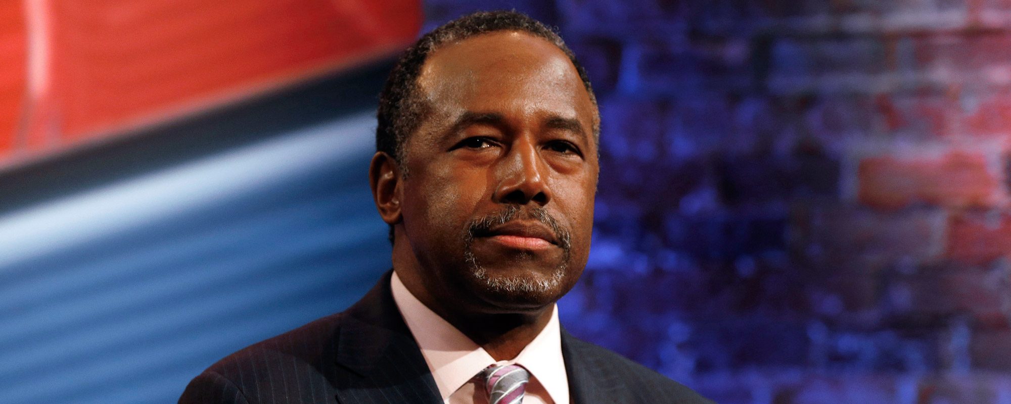 Republican presidential candidate Ben Carson waits during a commercial break at a CNN town hall event, Tuesday, Feb. 16, 2016, in Greenville, S.C.