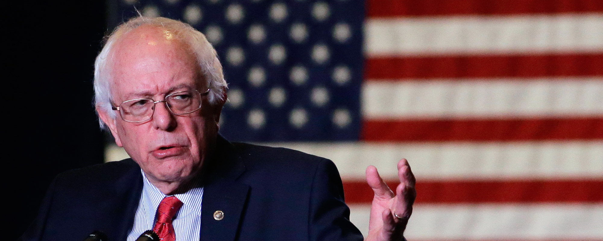 Democratic presidential candidate, Sen. Bernie Sanders, I-Vt., speaks during a rally Friday, Feb. 19, 2016, in Reno, Nev.