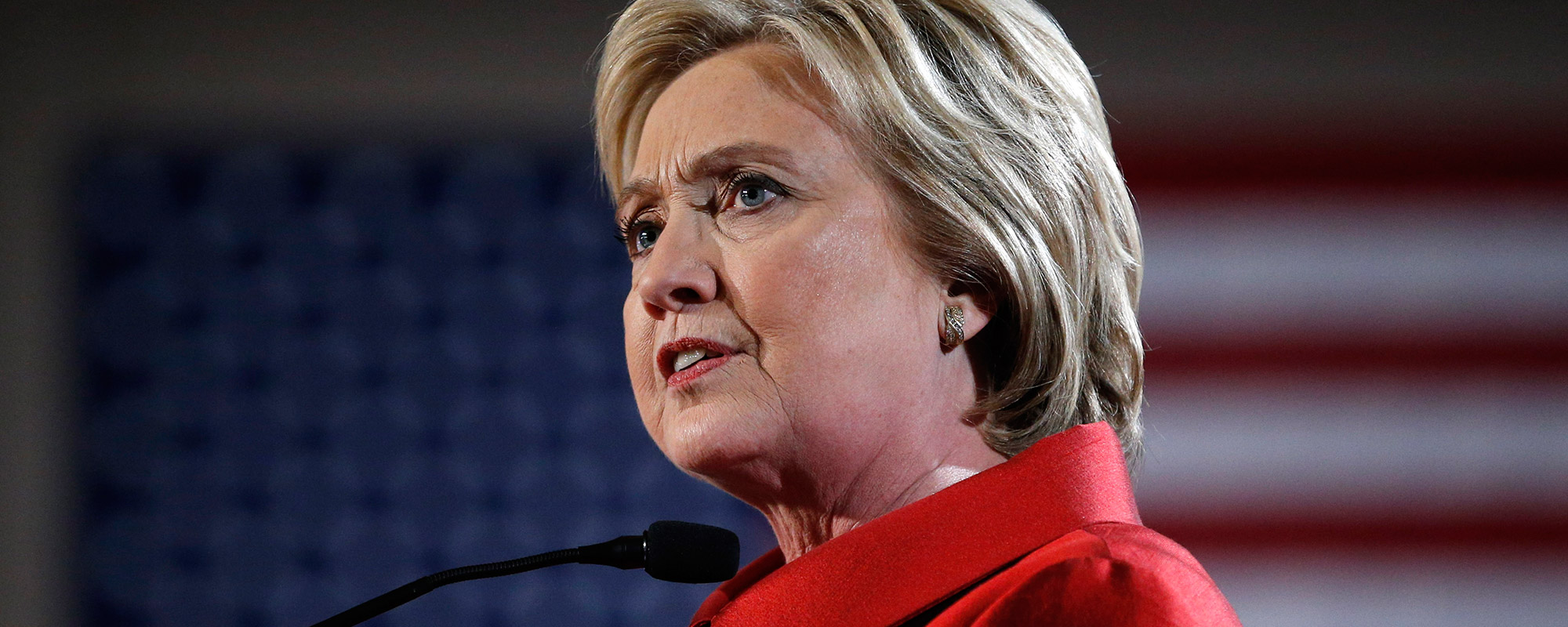 Democratic presidential candidate Hillary Clinton speaks during a Nevada Democratic caucus rally, Saturday, Feb. 20, 2016, in Las Vegas.