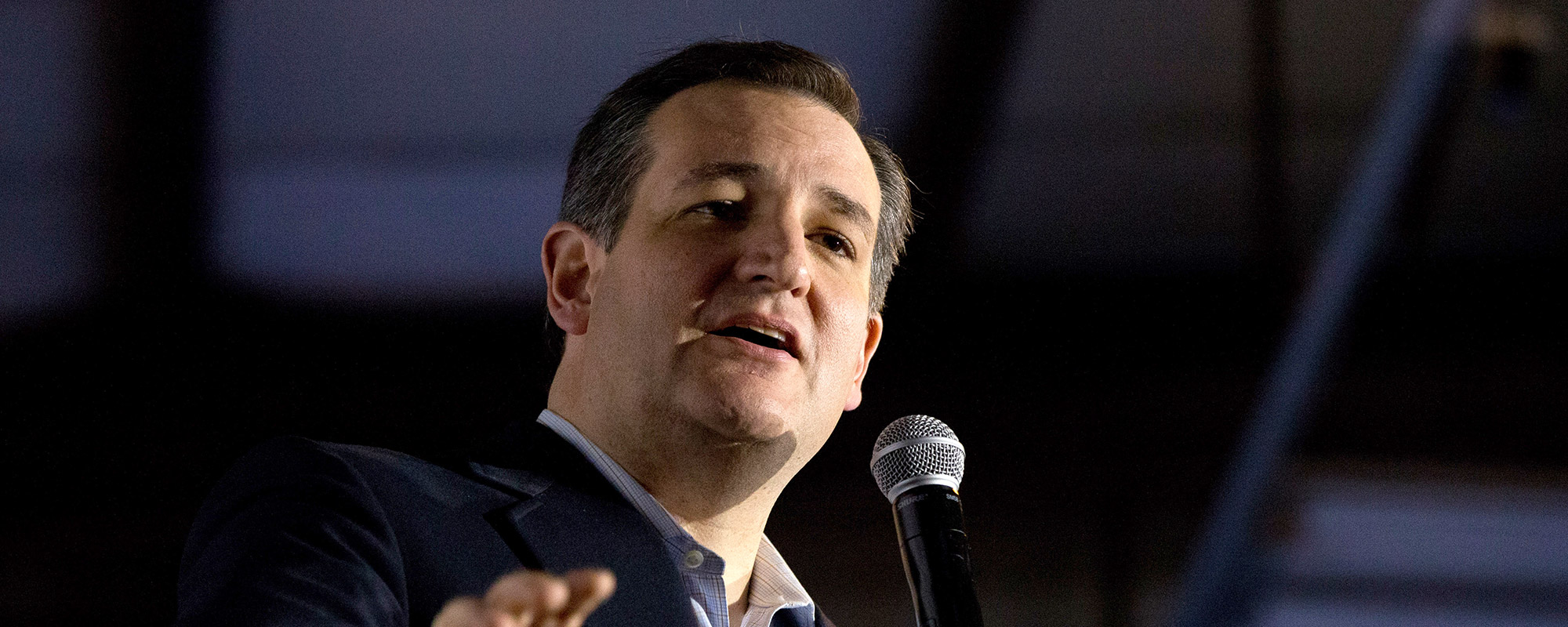 Republican presidential candidate, Sen. Ted Cruz, R-Texas, speaks at a rally at Eagle Aviation Hangar in Columbia, S.C., Friday, Feb. 19, 2016.