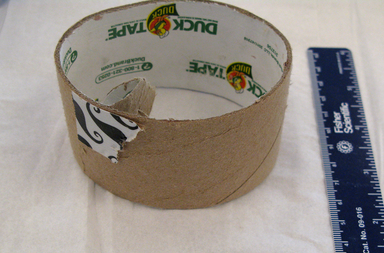 The perpetrators used mustache-print duct tape to tie up the victims. Suspect DeAngelo Austin’s DNA was found on the empty roll, as well as on a piece of duct tape. (Santa Clara County Crime Laboratory)